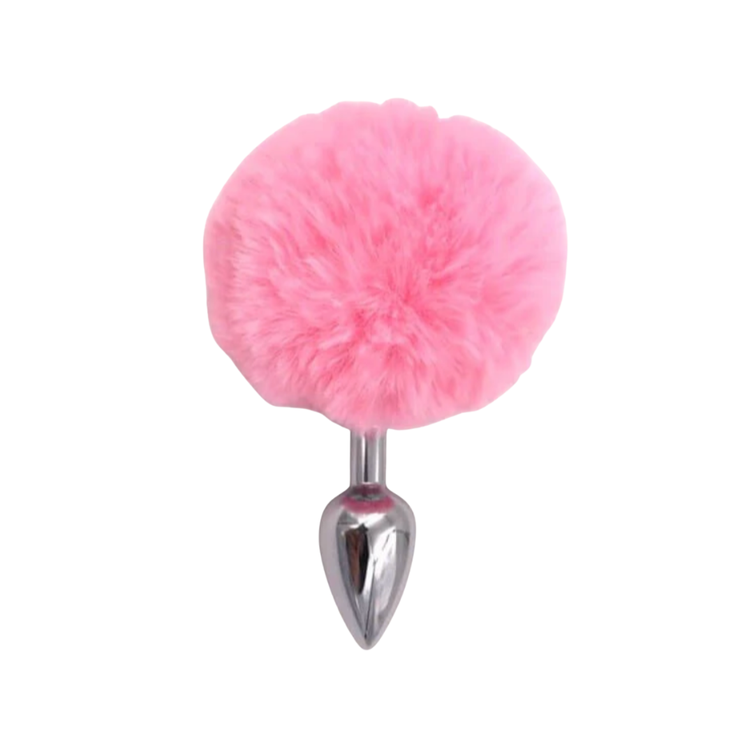 PLUG ANAL METÁLICO COLA DE CONEJO